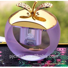 new product color apple design crystal perfume bottle for souvenirs